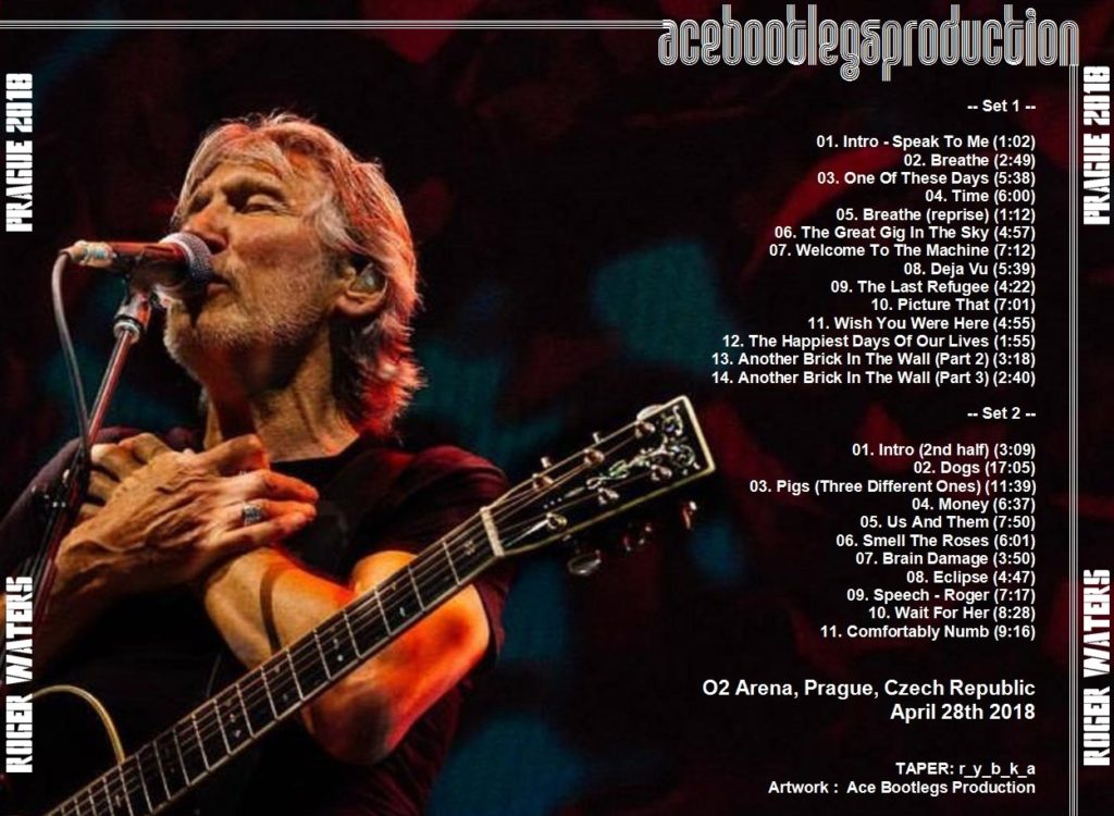 ROGER WATERS PRAGUE 2018 ACE BOOTLEGS